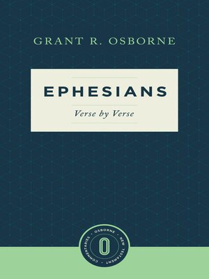 cover image of Ephesians Verse by Verse